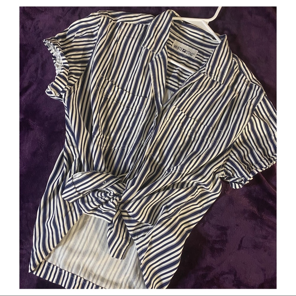Loose fitting collared shirt